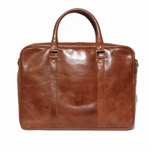 Slim Vintage Leather Laptop Bag