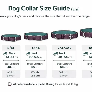 Buddies Collars - Dog Collar Size Chart