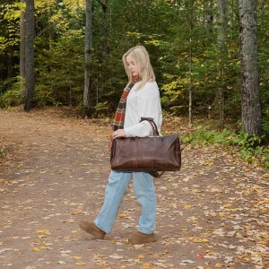 Outlander Brown Leather Duffle Bag