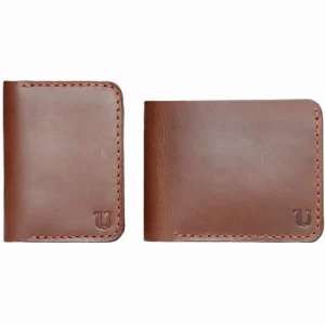 Classic Wallet and Slim Wallet in Copper Leather