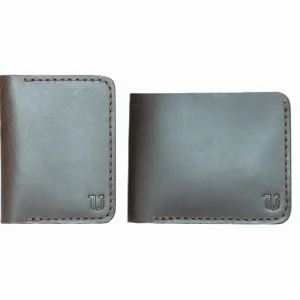 UDORA Brown Leather Wallet Set