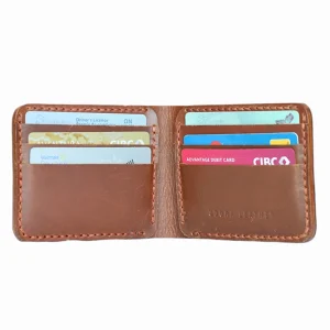 Classic Wallet and Slim Wallet in Copper Leather