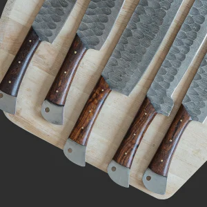 Elite Damascus Kitchen Knife Set