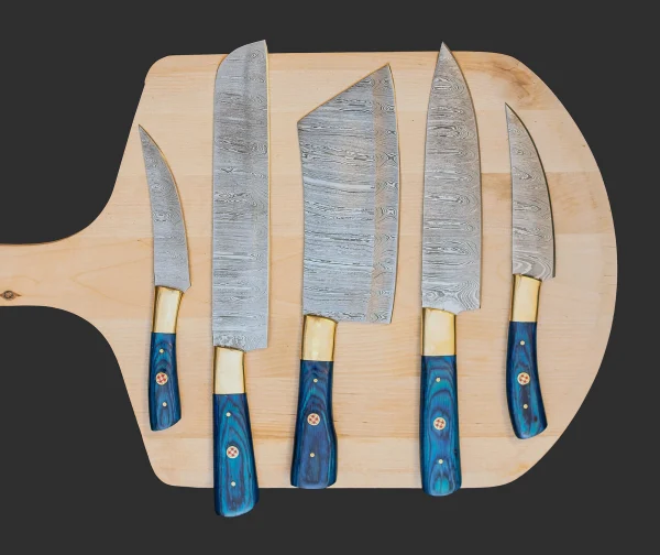 Luxury 5-Piece Damascus Kitchen Knife Set Luxury 5-Piece Damascus Kitchen Knife Set
