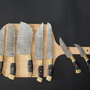 Classic 7-Piece Damascus Kitchen Knife Set