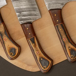 Damascus Steel Kitchen Knife Set