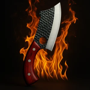 Hand Forged Santoku Cleaver