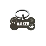 Black Bone Dog Tag