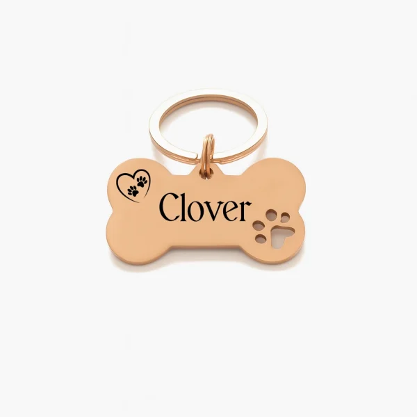 Gold Bone Dog Tag Gold Bone Dog Tag