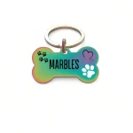Multicolor Laser Engraved Dog Tag